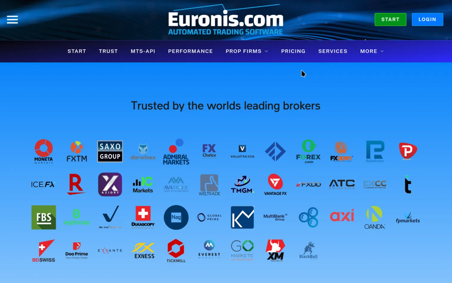 Euronis website example