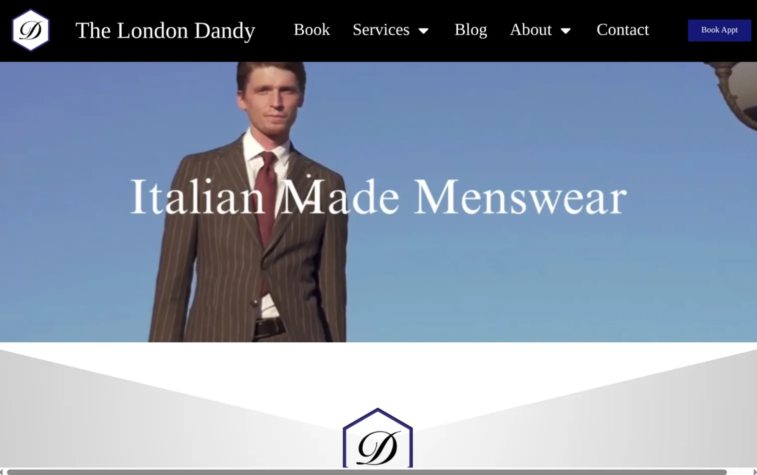 The London Dandy website example